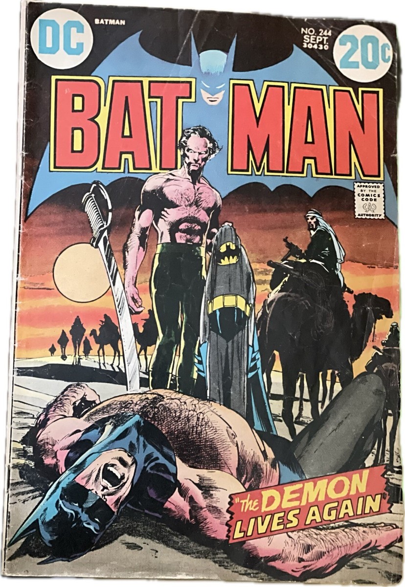 BATMAN #244 the DEMON LIVES AGAIN 1972 Ra's Al Ghul! Neal Adams