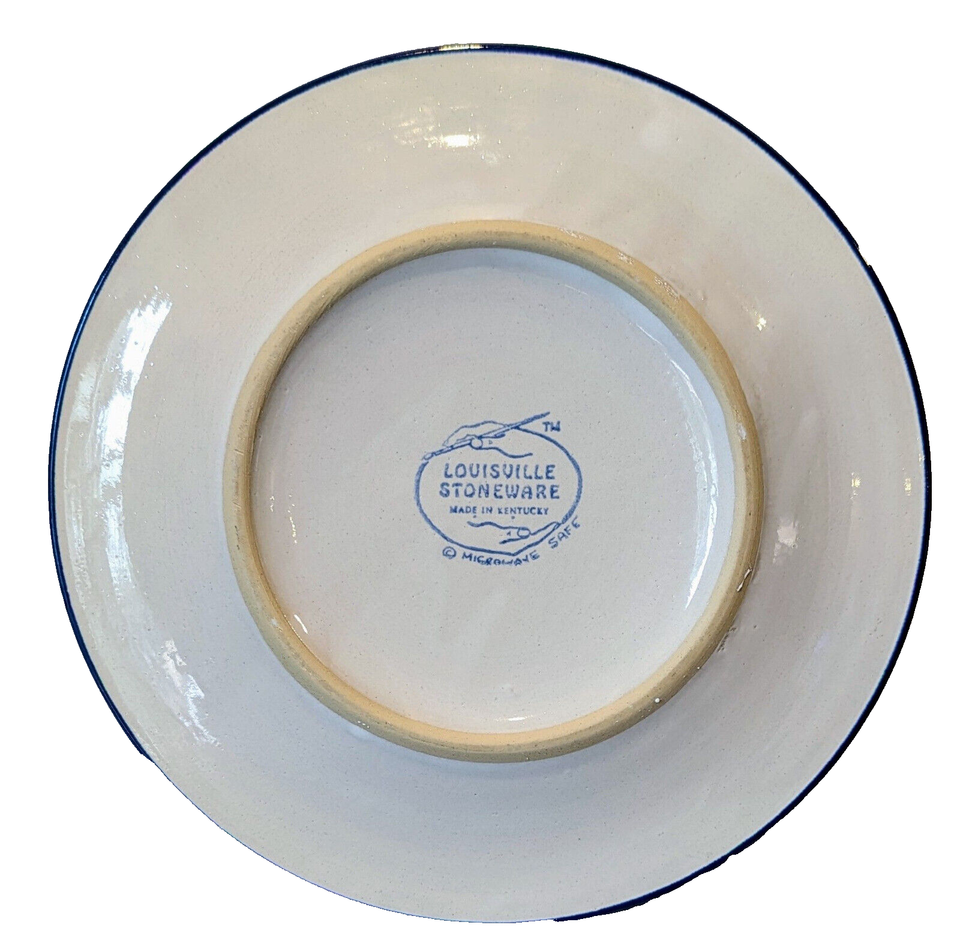 LOUISVILLE STONEWARE Snowmen & Snowballs CHRISTMAS HOLIDAY 9 1/4