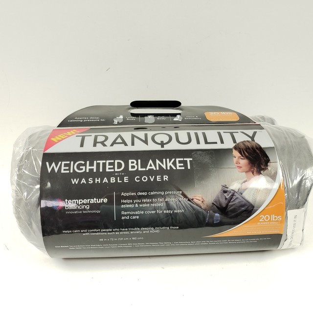 Tranquility 20lb Weighted Blanket w/ Washable Cover 48x72" Balancing
