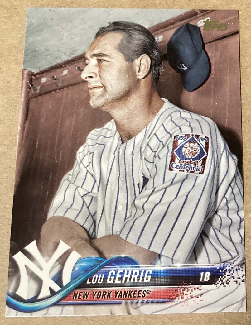 Lou Gehrig 2018 TOPPS UPDATE #US200 SHORT PRINT SP VARIATION NEW YORK YANKEES