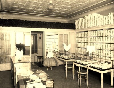 1922 Joy Corset Shop Classic Retro Historic Sepia Picture Photo 8x10