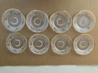 Vintage Anchor Hocking Glass Gold Trimmed Sandwich Plate 7"- Set of 8