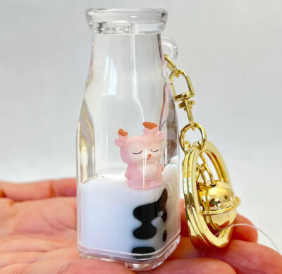 Snow Deer Floaty Keychain