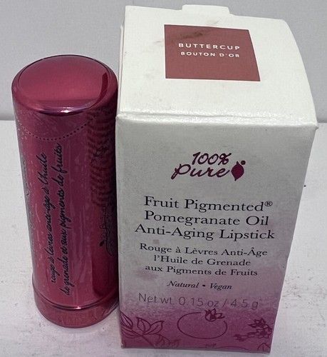 100%pure Buttercup Lipstick Anti-aging Fruit Pigmented