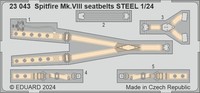 Eduard Accessories 23043- 1:24 Spitfire Mk.Viii Seatbelts Steel Airfix - Neu