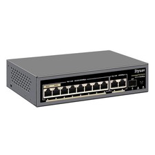 11Port Full Gigabit Unmanaged PoE Switch 8 PoE Ports 120W 2 Uplink 1 SFP