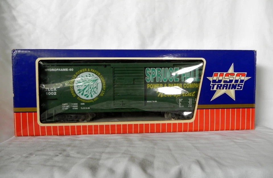 USA Trains SPRUCE FALLS POWER & PAPER COMPANY Newsprint Box Car (G Scale) - Image 2 of 4