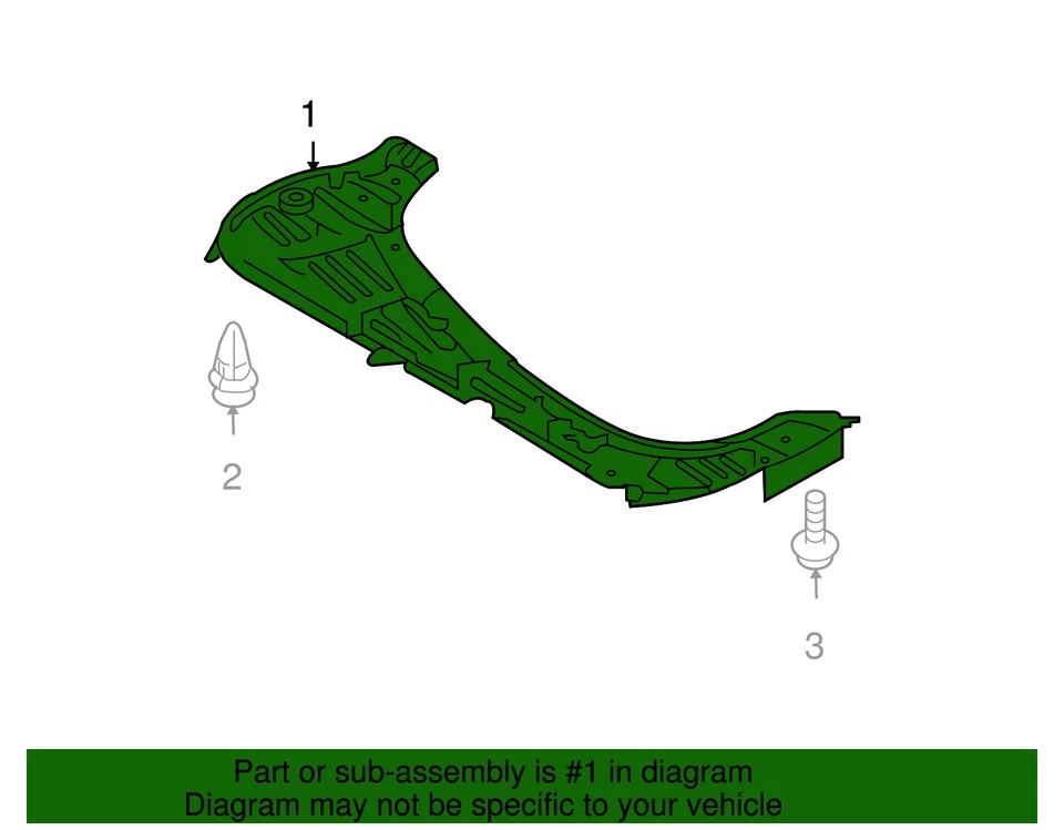 Genuíno Nissan 2007-2012 Nissan Versa - Tampa inferior 75892-EL000 - Imagem 2 de 2