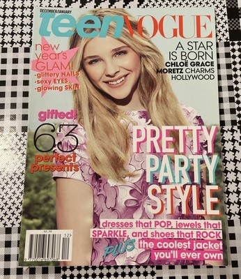 Chloe Grace Moretz Teen Vogue magazine January 2012 Glam Hollywood Pop Rare