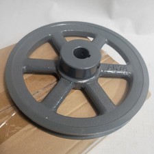 7.25" x 3/4" bore cast iron pulley fits 1/2"  3/8" wide V belts 3L/4L AK74x3/4