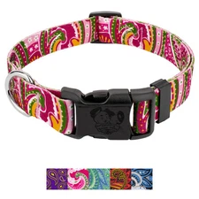 Country Brook Petz® Deluxe Dog Collar - Paisley Collection Made in The U.S.A.