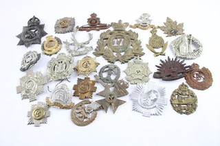 Military Cap Badges All For Repair Inc KOSB Tank Corp Australian R. Scot Etc