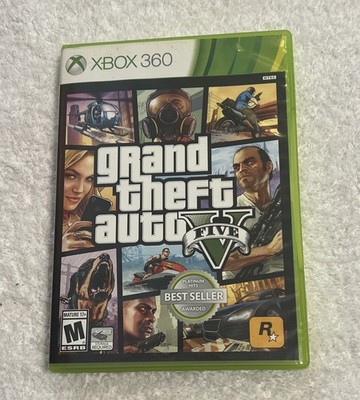 Grand Theft Auto V GTA 5 Xbox 360 Complete Tested -  Best Seller  Badge On Cover