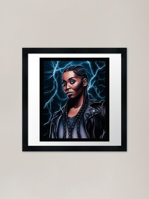 Thunder Premium Scoop Framed Art Pr Framed Wall Art Poster Canvas Print Picture