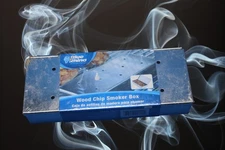 Blue Rhino Wood Chip Smoker Box Stainless Steel with Hinged Lid 269470