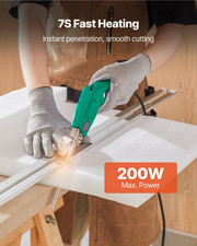 Hot Knife Foam Cutter, Rubber - Tool Box Included