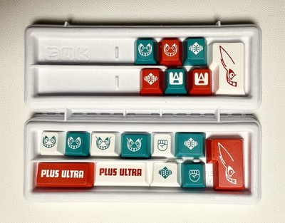 GMK Deku Novelties Kit My Hero Academia Cherry MX Keycaps Brand New Sealed