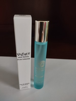 Versace Dylan Turquoise EDT  Travel Spray Perfume  10 mL  .3 fl oz  NIB