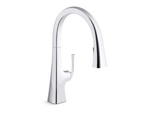 Kohler Graze Pull Down Kitchen Faucet, Kitchen Sink Faucet with Pull Down