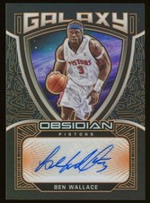 2020 Panini Obsidian Big Ben Wallace Galaxy Auto Electric Etch Orange /25