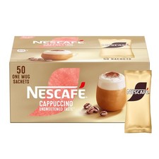 NESCAFÉ Cappuccino Unsweetened Taste Instant Coffee Sachets  50 x 14.2g