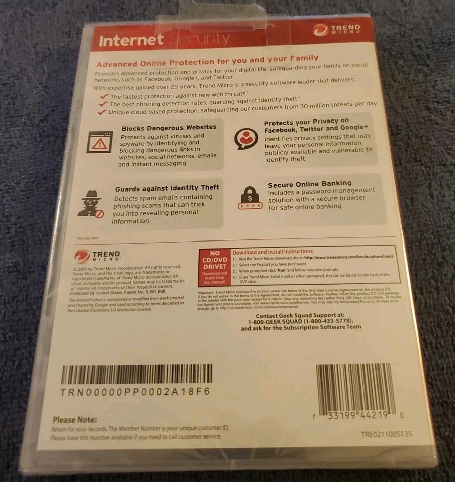 Trend Micro Titanium Internet Security 3 Devices Apple Windows Android 2013-NEW - Image 2 of 4