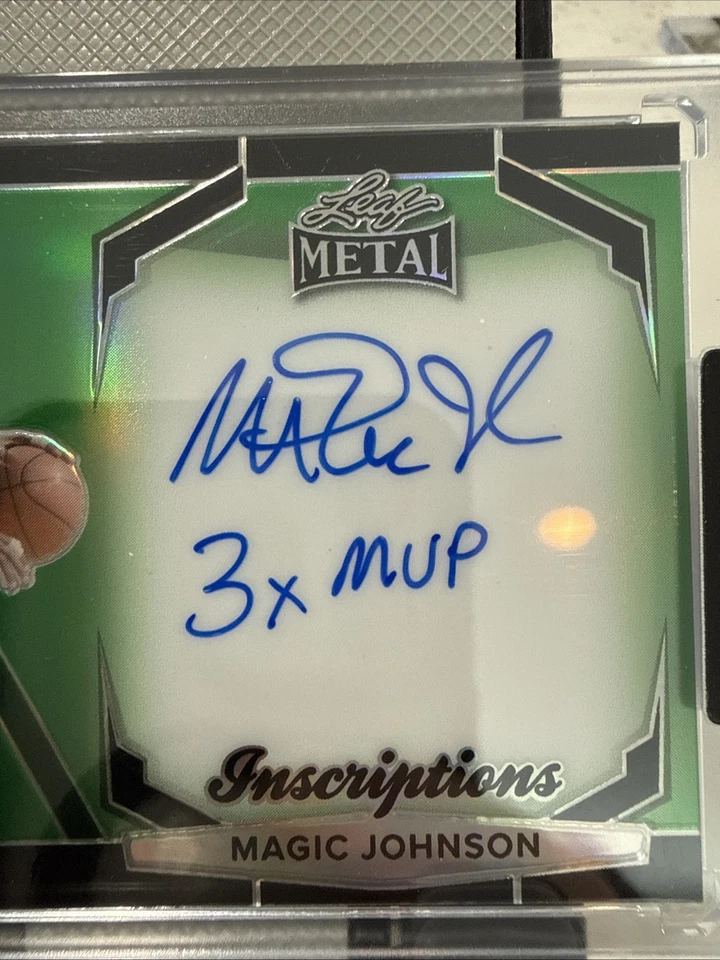 2024 Hoja Metal Inscripciones Magic Johnson En Tarjeta Automático E Inscripción/150! Foto 4 de 4