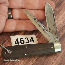 Ulster TL 29 Military Signal Corps Wood CS 3.75" Closed Knife Made In USA