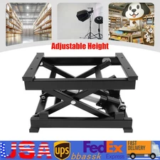 Electric Scissor Lift Table Hydraulic 130 lbs Adjustable Height 7.17-16.14in