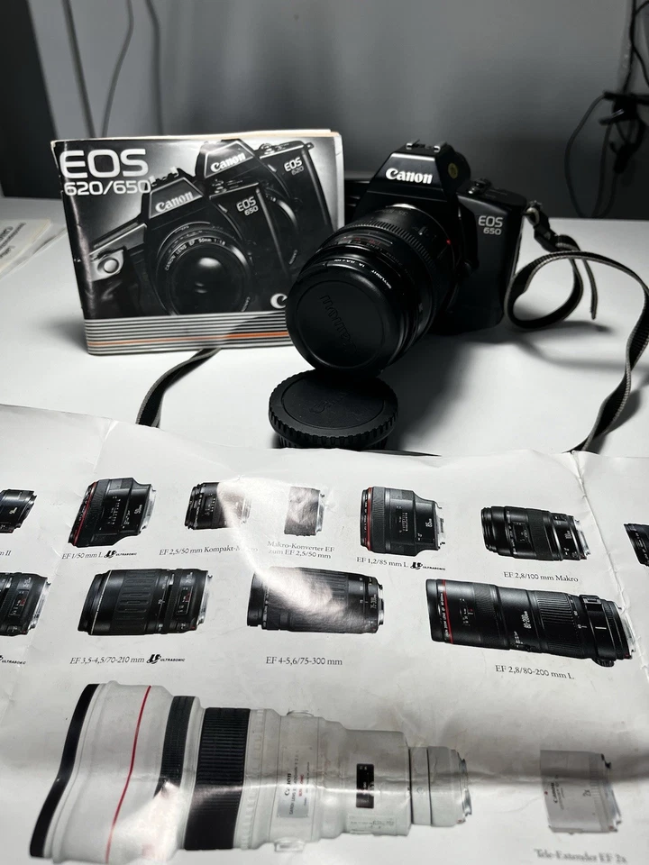 Canon EOS 650 + EF 35-105mm Objektiv + Anleitung - Bild 1 von 4