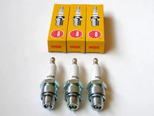 3x Spark Plugs NGK B8HS BR8HS Kawasaki Suzuki KTM Yamaha 5510 ysr yz 80 50 oem