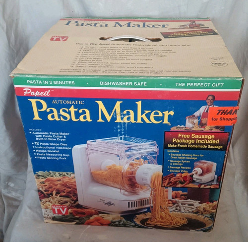 Popeil's Automatic Pasta Maker Machine Model P400 w/ 12 Dies - Picture 1 of 10