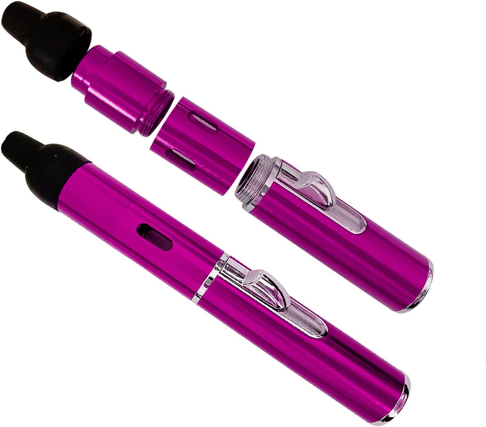 All-in-1 Pipe Windproof Click Butane Refillable Torch Lighter Click-N-Hit New