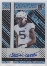 2024 Leaf Metal Collective Light Blue Shimmer 1/20 Devin Carter Auto 14hk