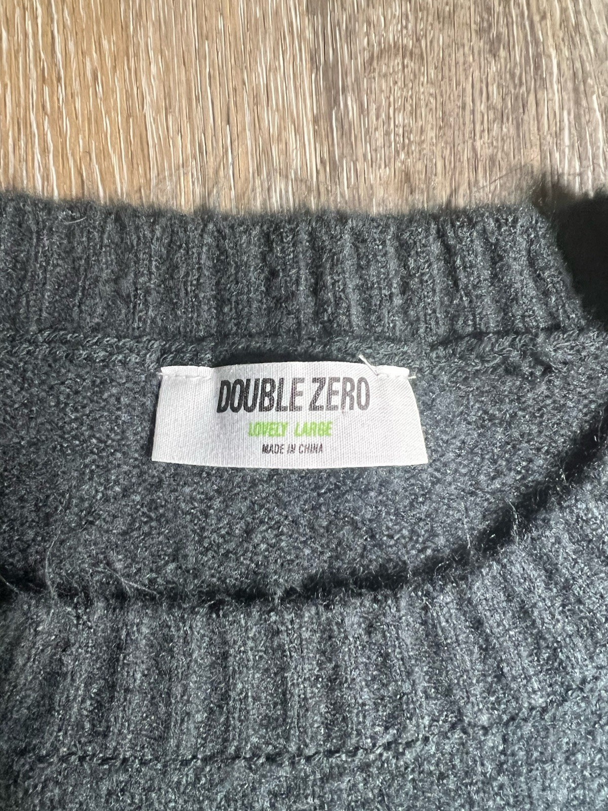 Size large Oversized grey Double Zero sweater wit… - image 2