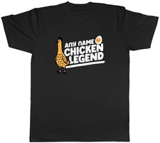 Personalised Chicken Legend Protein Egg Lover Mens T-Shirt Tee Gift Top
