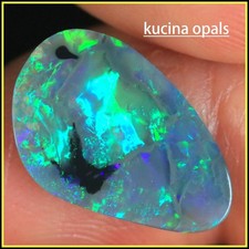 1.7ct LIGHTNING RIDGE Australian Natural BLACK OPAL for Jewelry Makers