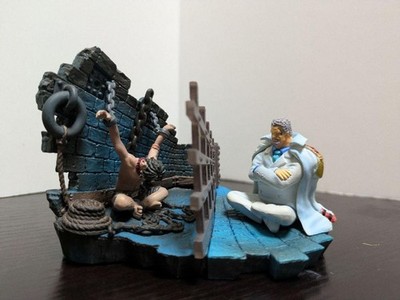 One Piece Logbox Impel Down Ace & Garp Bonus Parts Figure Anime