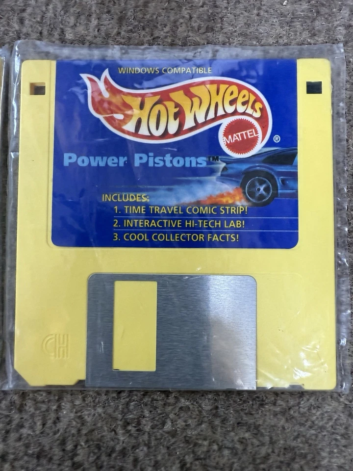 "Disquete de colección Hot Wheels 3,5"" 1995 coleccionistas Wienermobile pistón eléctrico" Foto 3 de 4