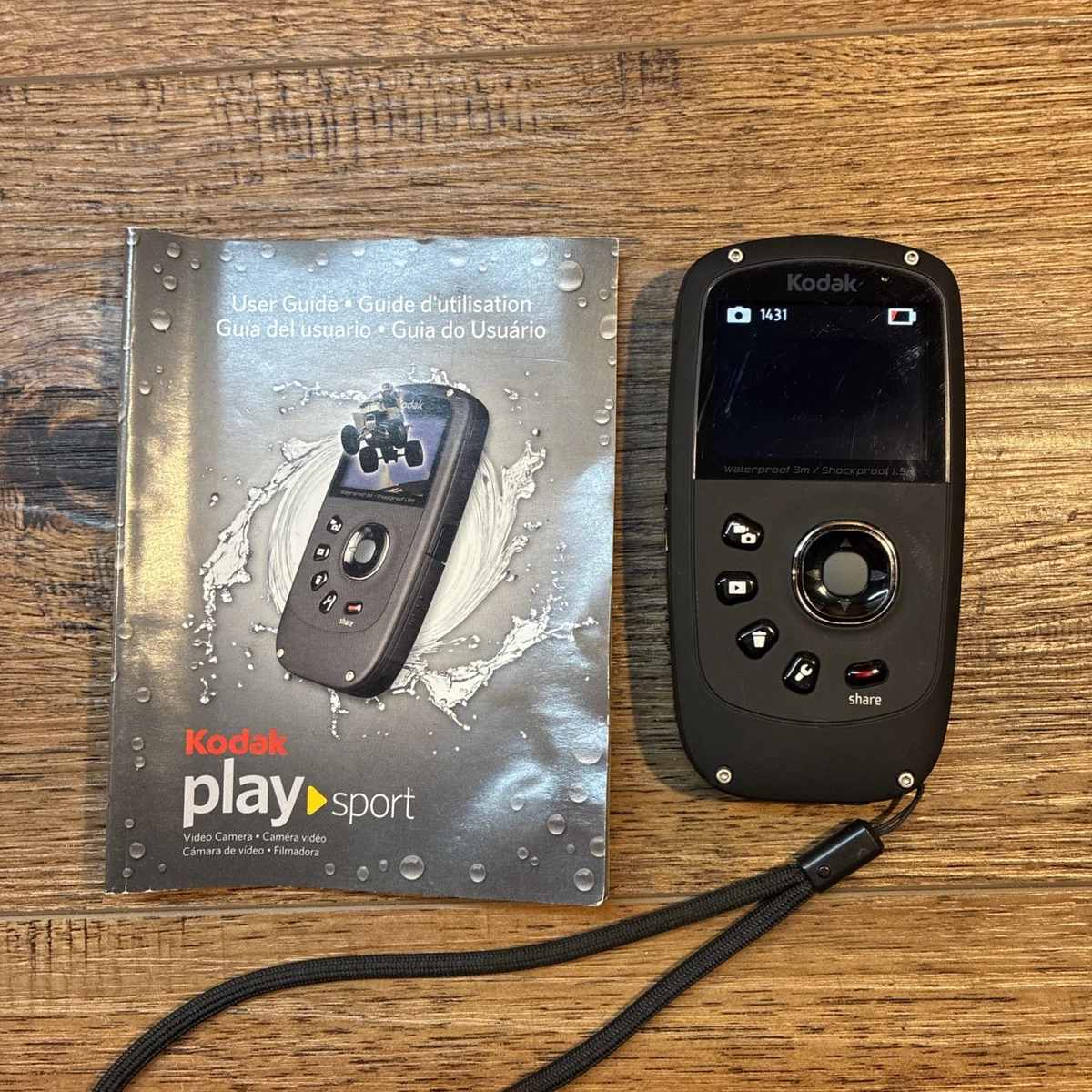 美品・動作品】Kodak PlaySport Zx5 レッド 防水 レンズ付 公式販売サイト