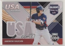 2020 Panini Elite Extra Edition USA Baseball Material Black Andrew Vaughn 2ra