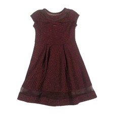 Bonnie Jean Dress Purple Metallic Sparkle Sleeveless Size 10