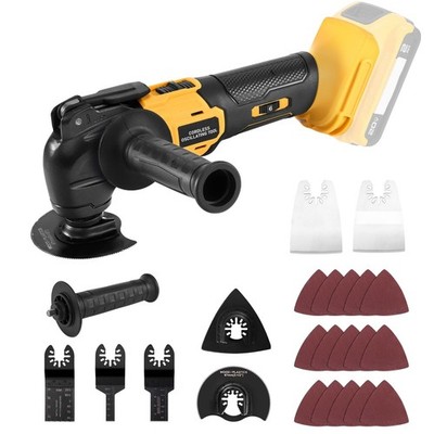 Cordless Oscillating Tool Kit, 23 PCS Multi-Tool Set, Brushless Motor, 6 Speed,