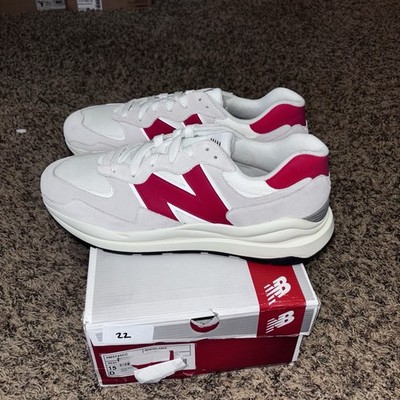 New Balance 57/40 Gray Red XM5740CC Size 15 Men's Suede Workout
