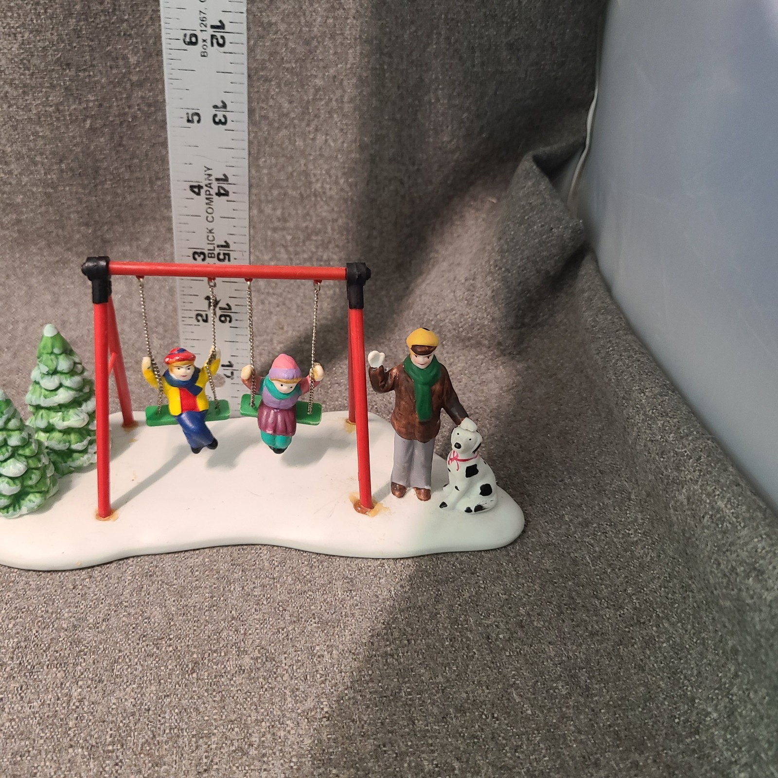 Lemax Kids On A Swing, Christmas Village Accessory 