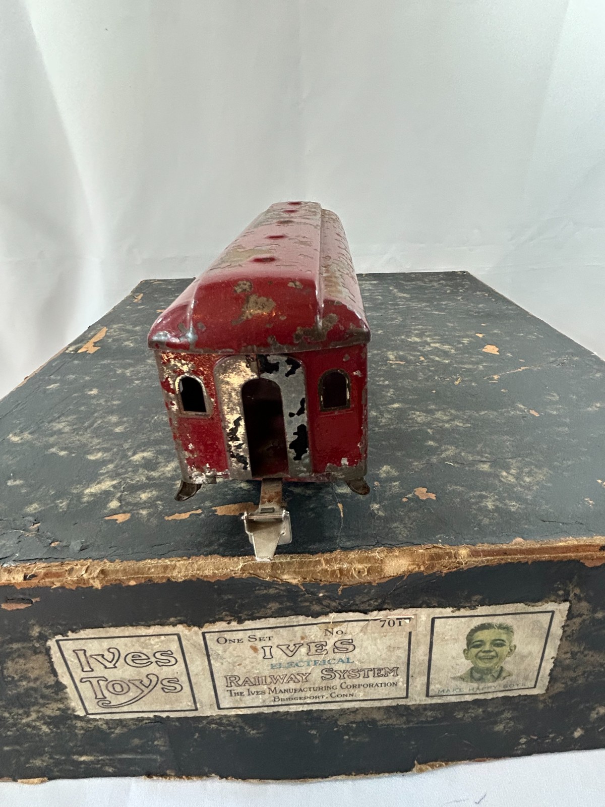 Ives 701 Train Set 3242 Loco + 184 185 186 Cars w/ Transformer Box 1922  Works