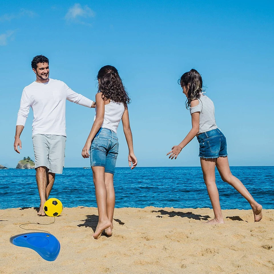 Reflex Football Swing Kids Soccer Ball Training Equipment Garden Beach Park Fun - Image 2 of 4