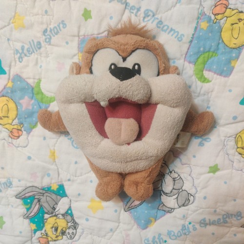Vintage Baby Looney Tunes Quilt +Blanket gown Baby Taz Tweety Bugs Bunny 1998 - 第 6/12 張圖片