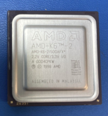 AMD K6-2 500MHz (AMD-K6-2/500AFX) Processor NEW | eBay
