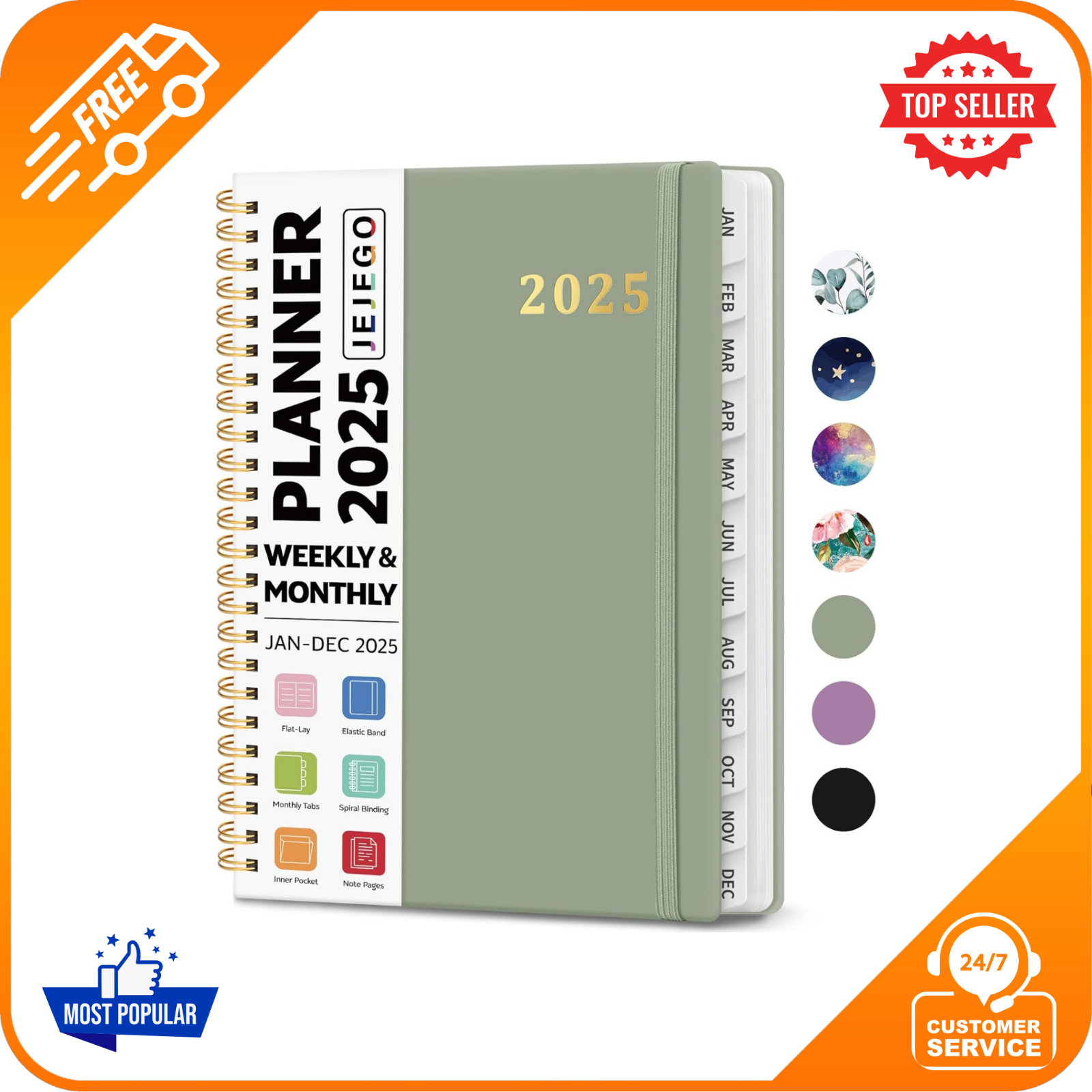 2025 AT-A-GLANCE Planner Weekly and Monthly Calendar Planner Jan until December